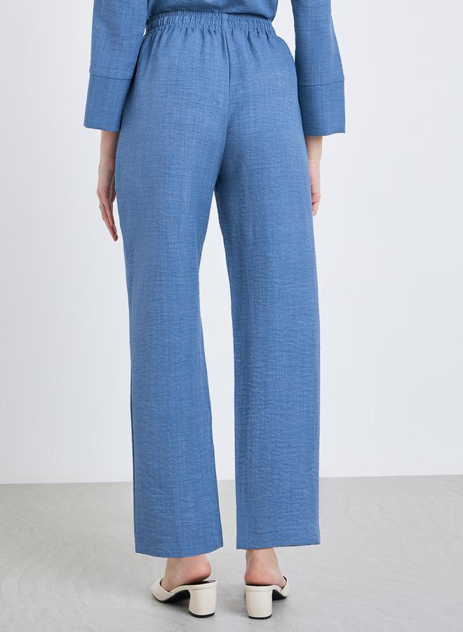 ستايلي بنطال مزيج كتان بقصة مريحة - Image 3